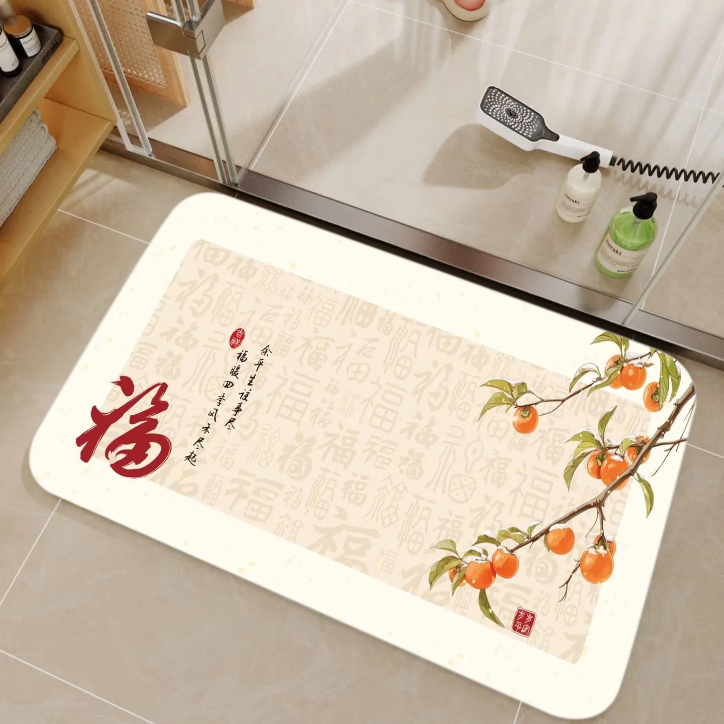 VIKAMA Bamboo & Chinese Callig - огляд і ціна Bamboo Bath Mat