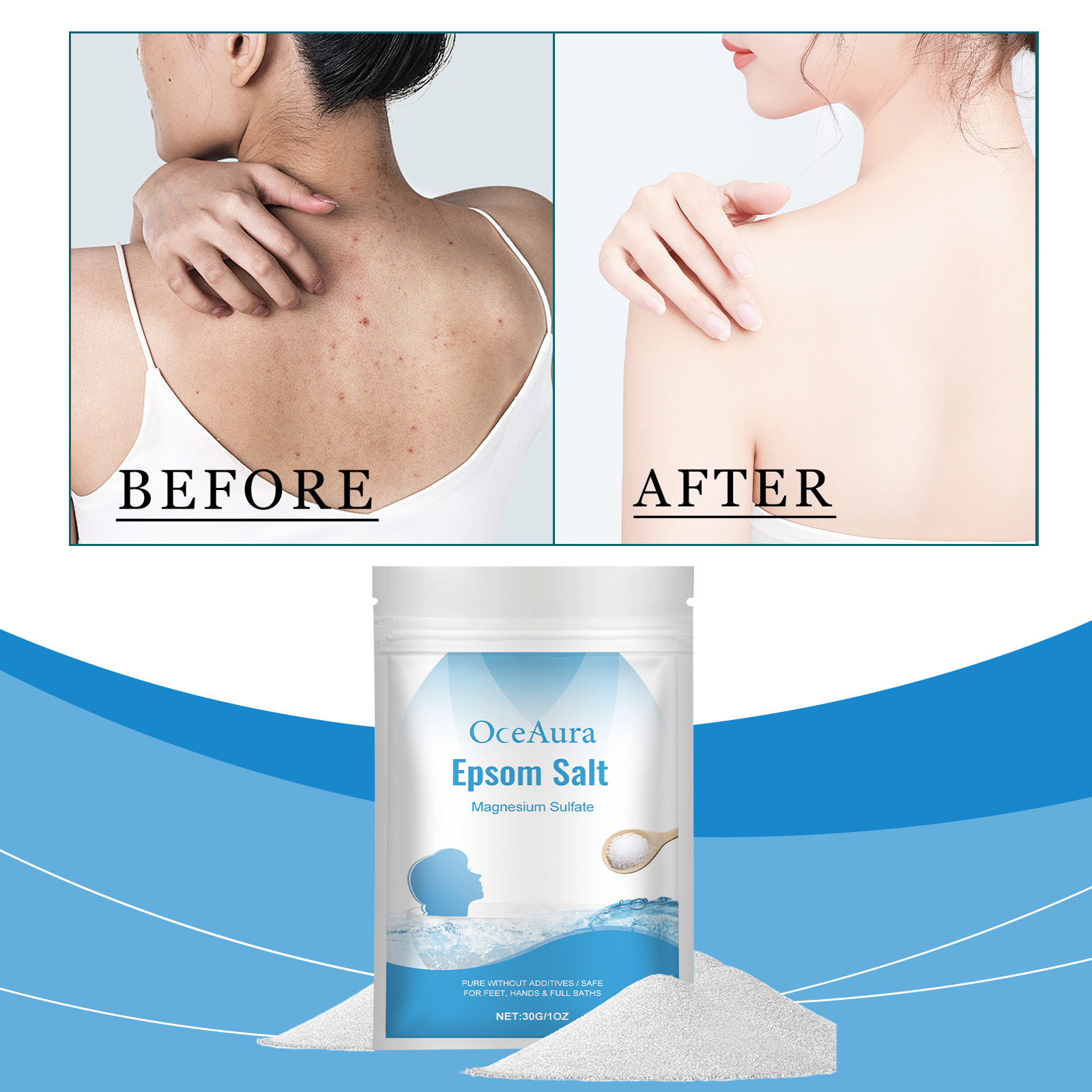 Epsom Salt Magnesium Sulfate M - огляд і ціна Bath Salts Magnesium
