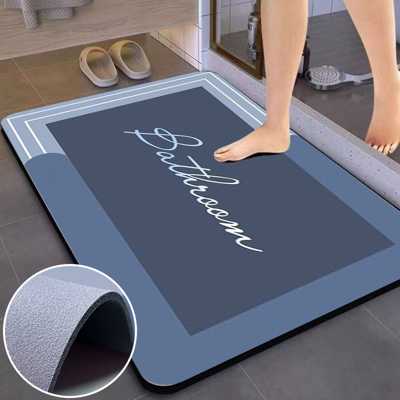 1PC Bathroom Absorbent Mat Ind - огляд і ціна Bamboo Bath Mat