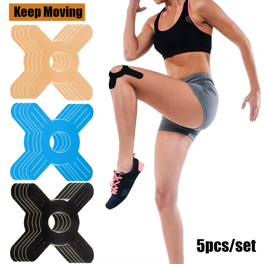 5Pcs Pre-Cut Kinesiology Tape  - огляд і ціна Sports Taping Precut