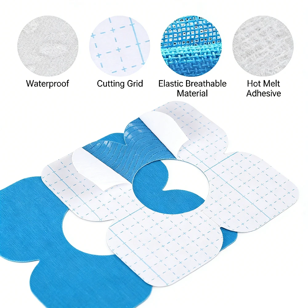 10Pcs Set Pre-Cut Knee Kinesio - огляд і ціна Sports Taping Precut